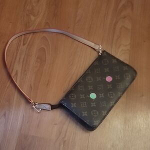 Elegant Brown Designer Shoulder Bag